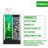 HM065-Disposable Vapes Wholesale 8000 450 MA Strawberry